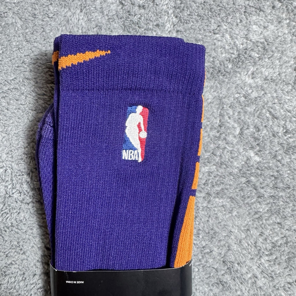 Nike NBA Authentic Socks Quip Grip Purple 2XL - Picture 2 of 5